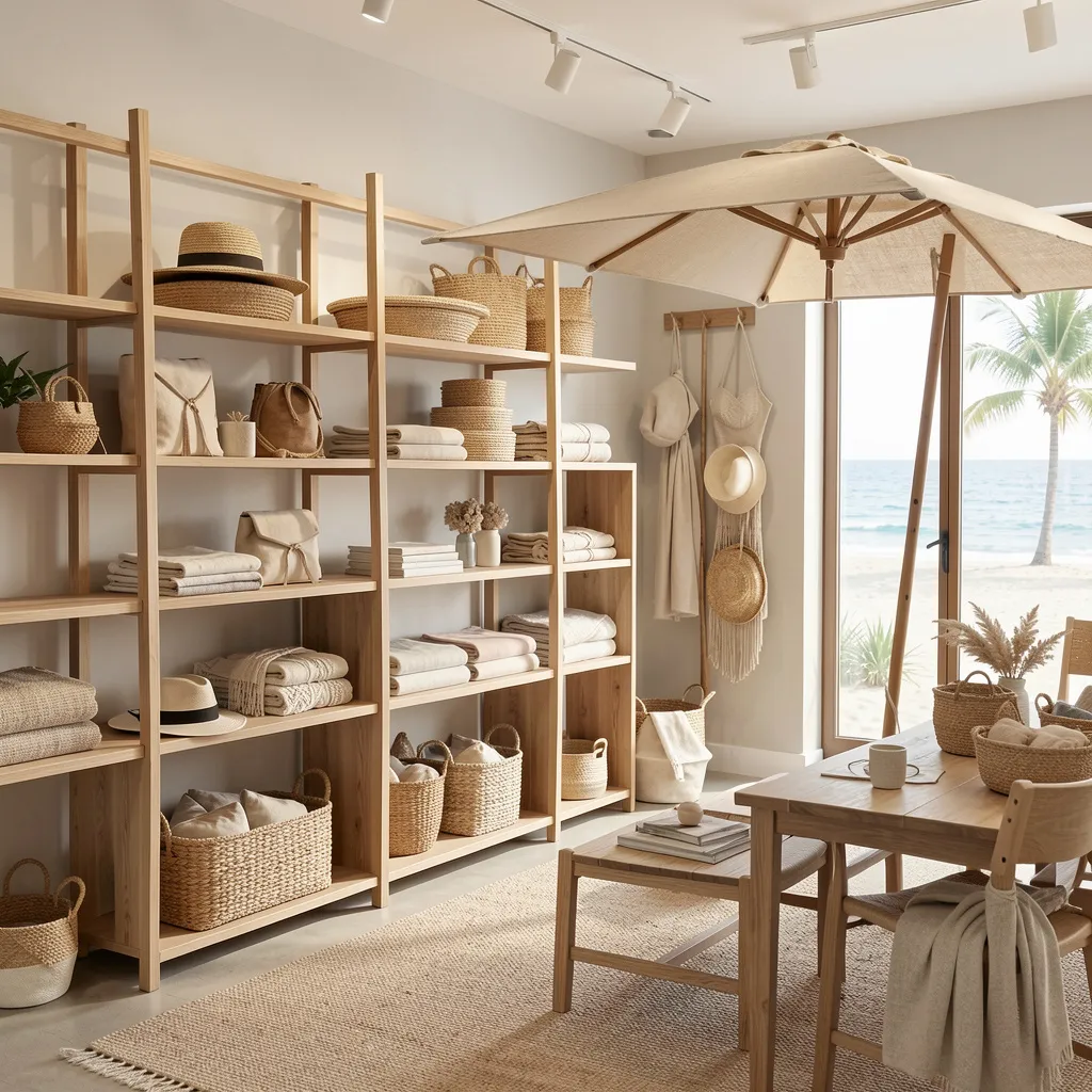 Product range of wind anchors and beach shade accessories